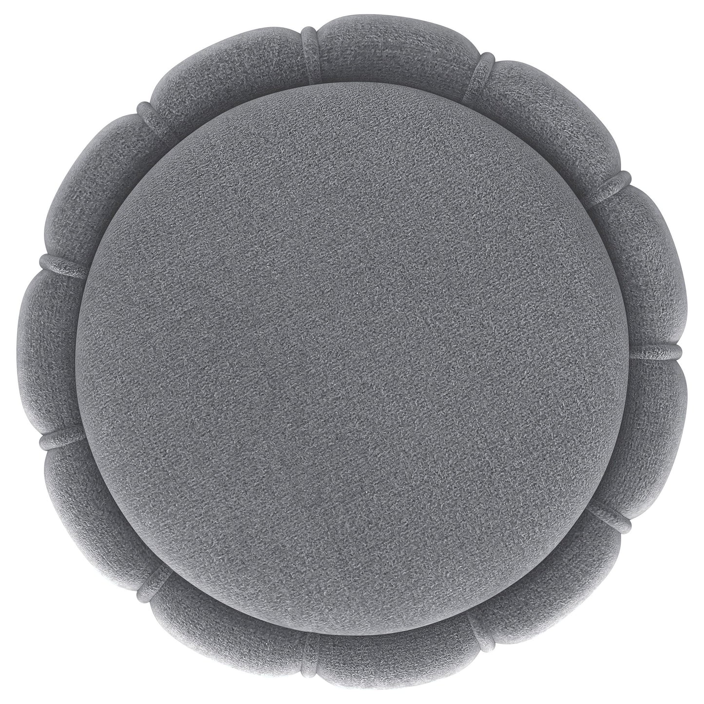Inez - Round Upholstered Ottoman Furniture Max