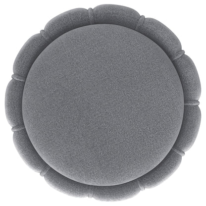 Inez - Round Upholstered Ottoman Furniture Max