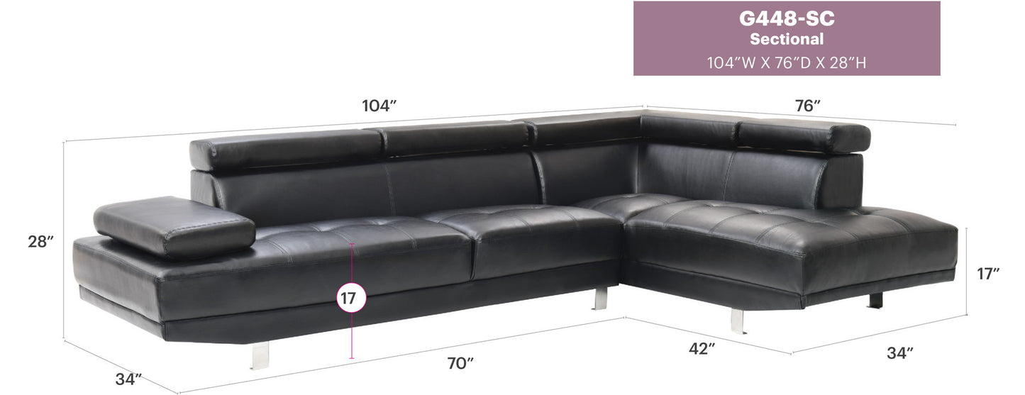 Riveredge - Comfort Sectional Glory Furniture