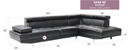 Riveredge - Comfort Sectional Glory Furniture