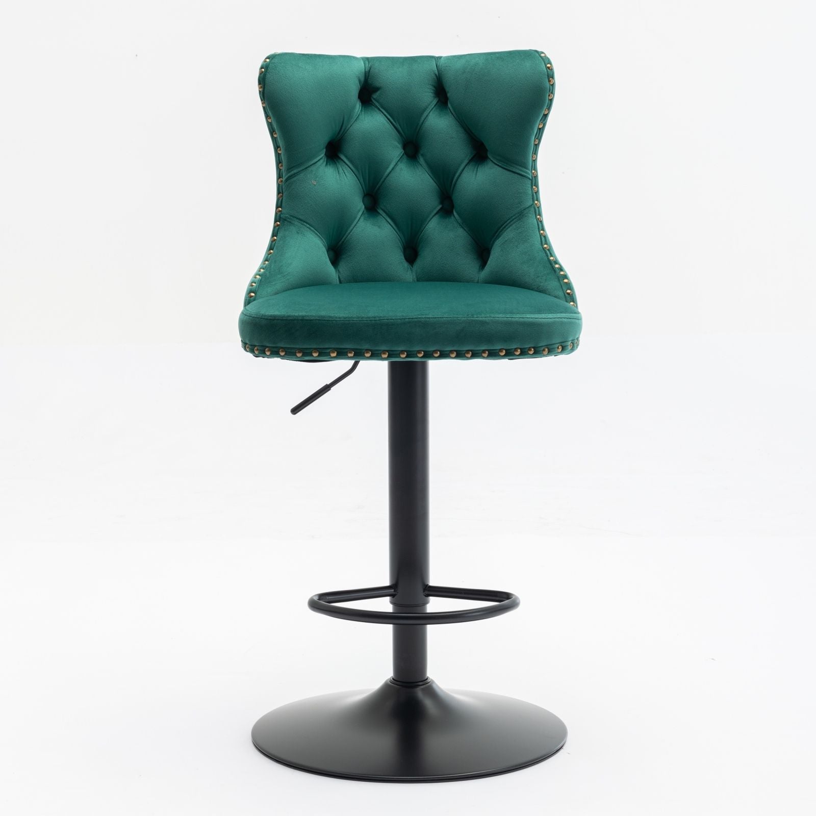 Swivel Velvet Barstools Adjusatble Seat Height, Modern Upholstered Bar Stools With Backs Comfortable Tufted For Home Pub And Kitchen Island (Set of 2) Home Essentials