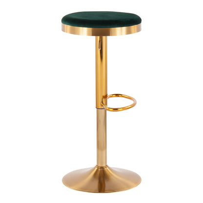 Dakota - Contemporary Upholste Adjustable Barstool (Set of 2) Lumi Source