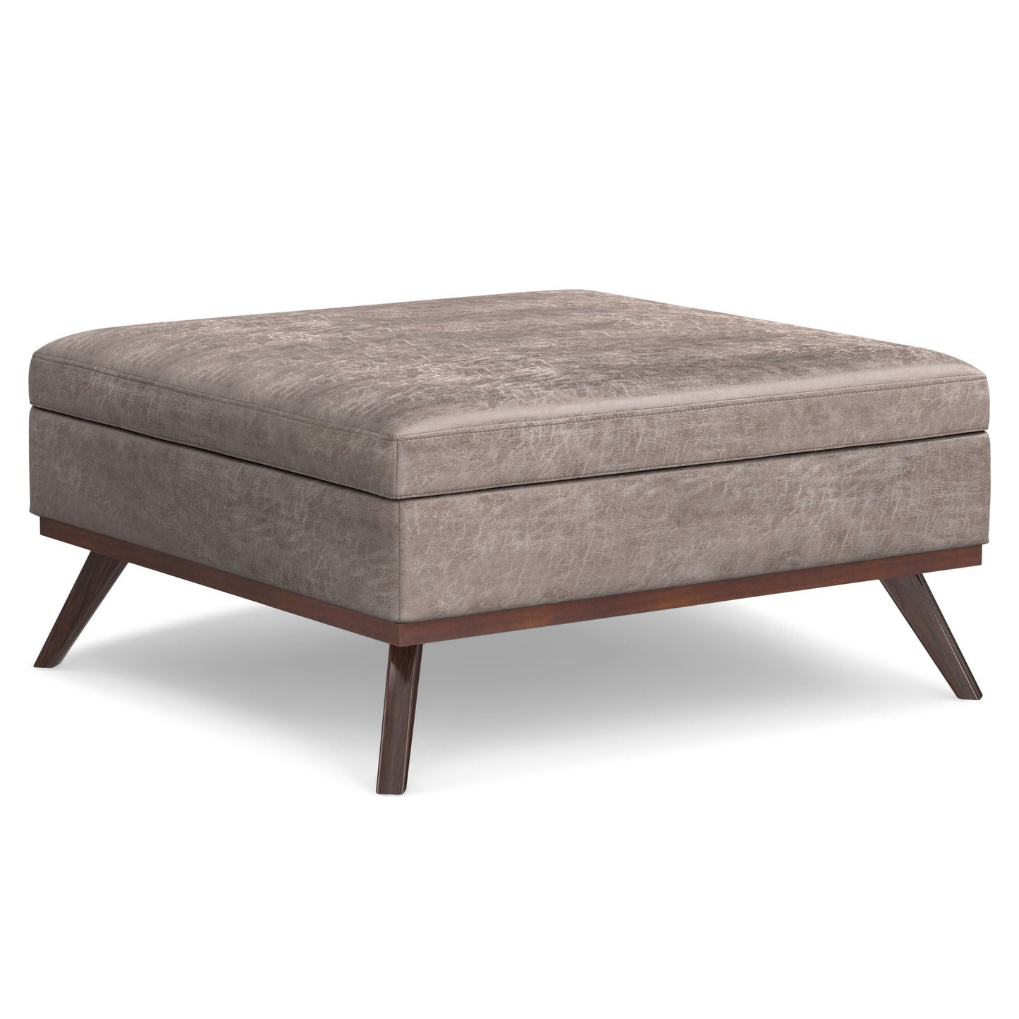 Owen - Multifunctional Square Coffee Table Storage Ottoman Simpli-Home