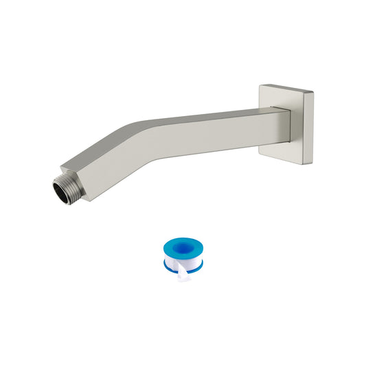 Elegant 6" Shower Arm With Flange, Stainless Steel Construction For Rain Shower Heads Daily Nest