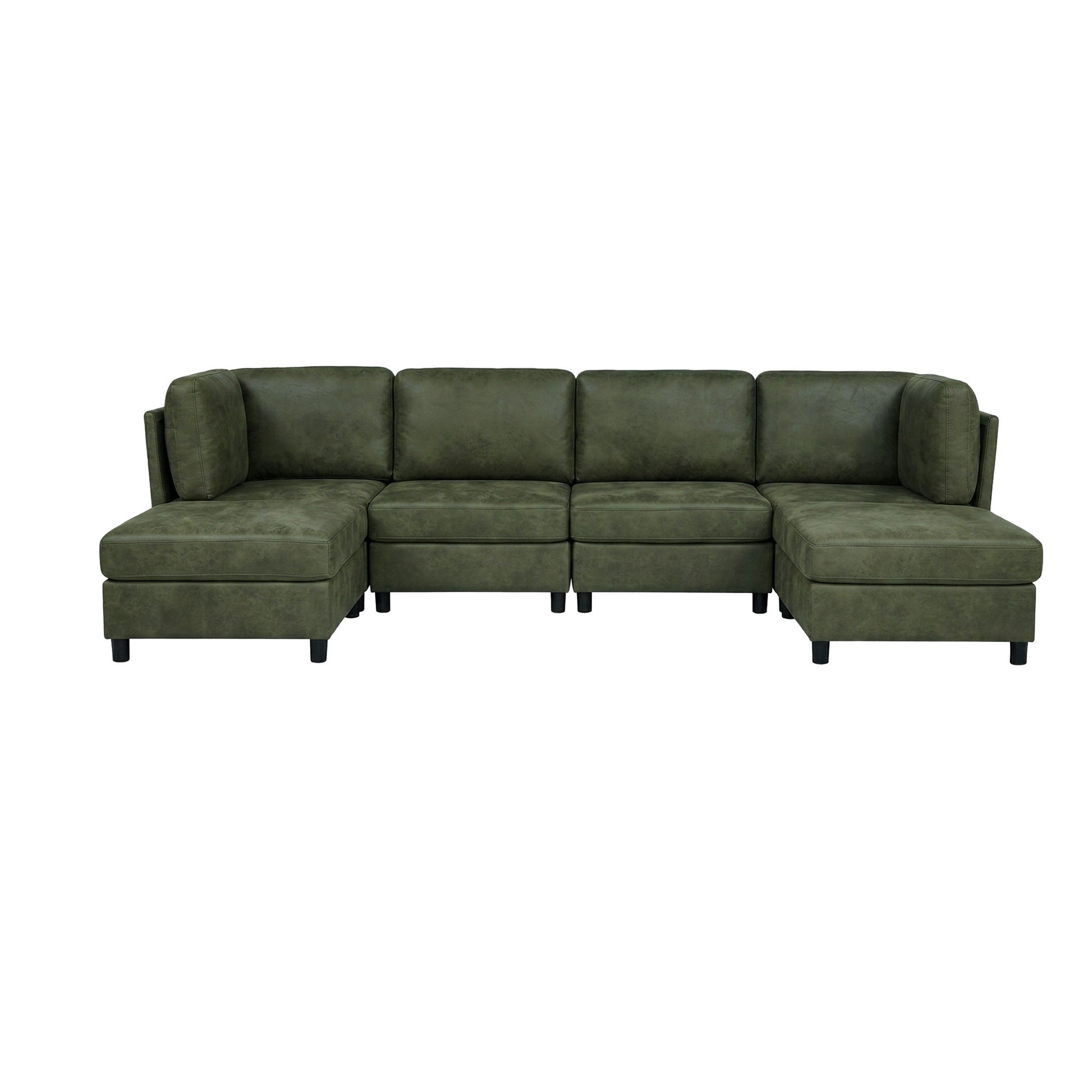 Modular Sectional Sofa With Custom Configuration And Removable Cushions - Olive Home Essentials