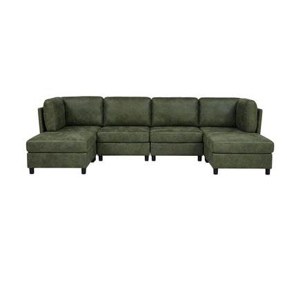 Modular Sectional Sofa With Custom Configuration And Removable Cushions - Olive Home Essentials