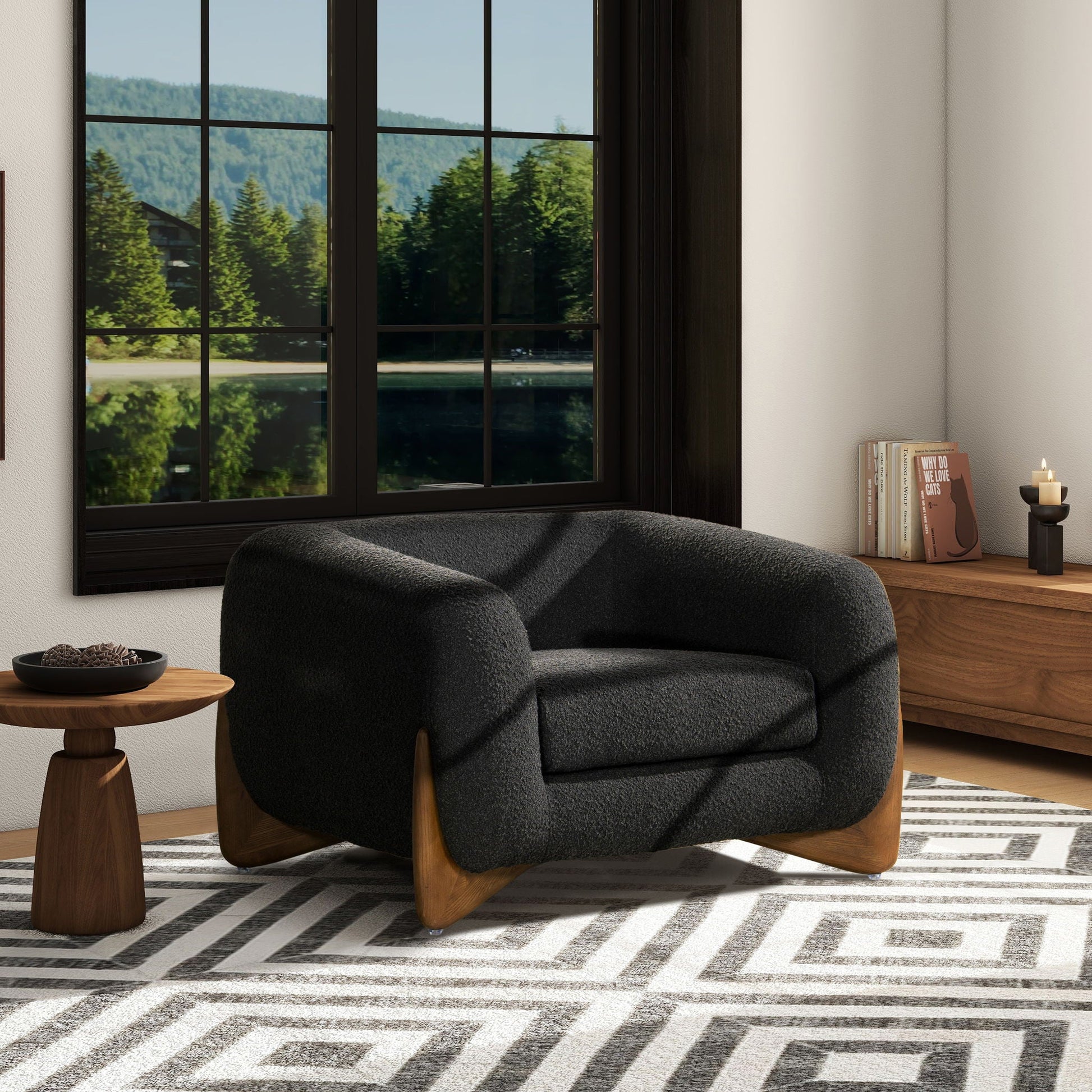 Alpine - Sherpa Arm Chair Jennifer Taylor Home