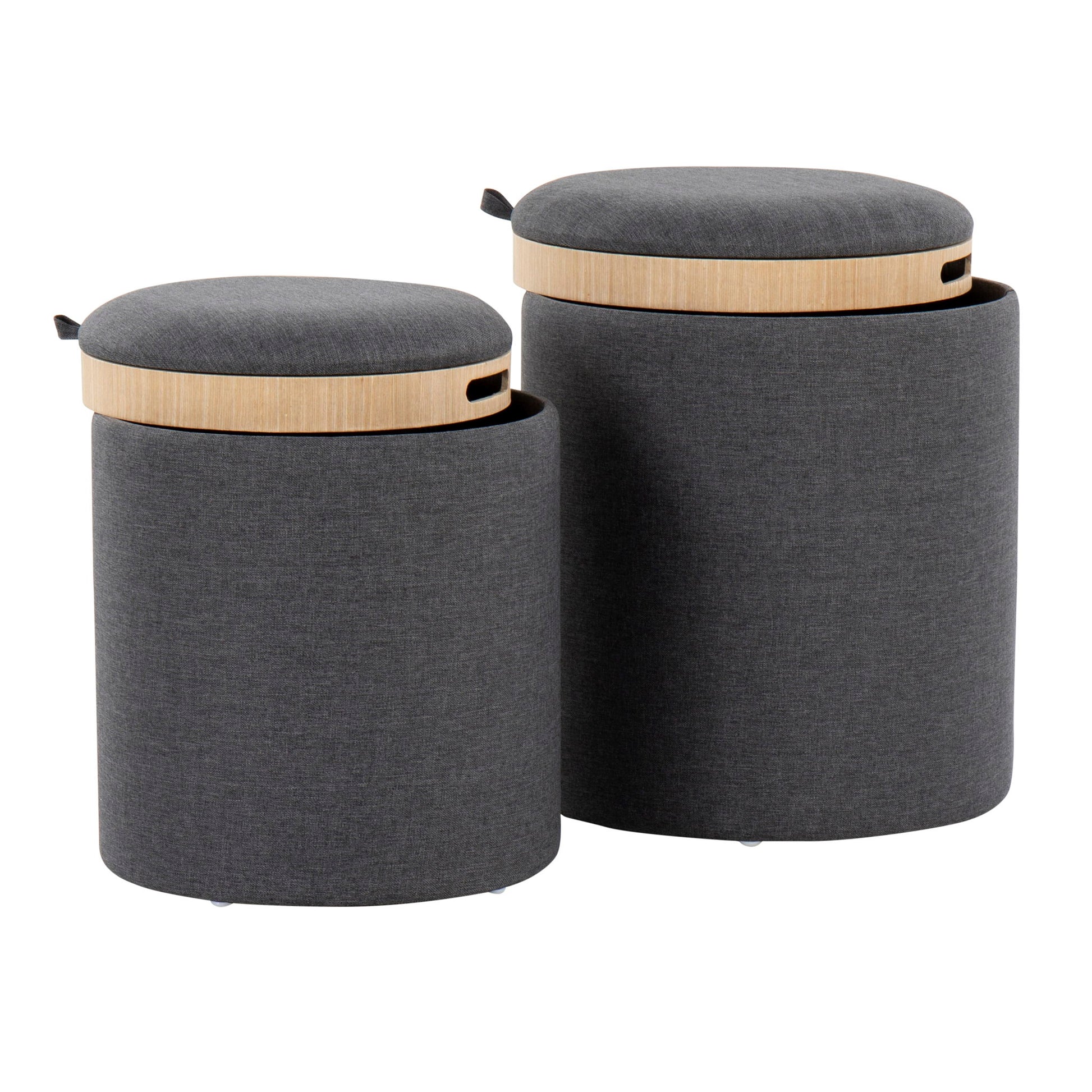 Tray - Contemporary Nesting Ottoman Set Lumi Source