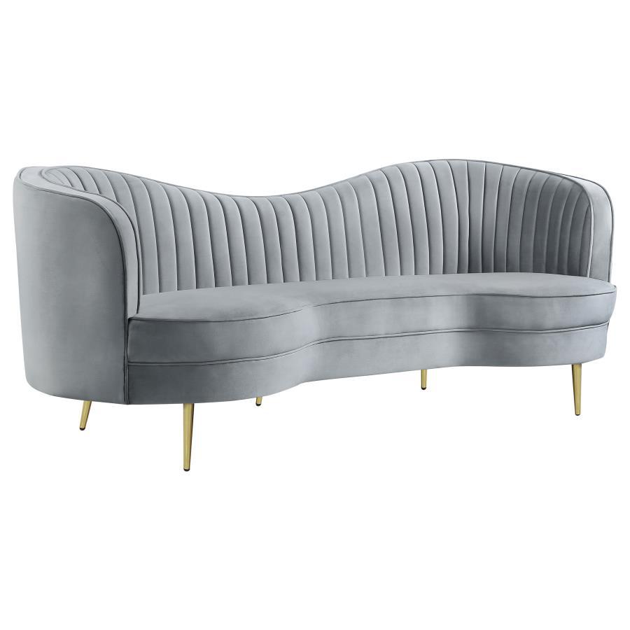 Sophia - Upholstered Channel Tufted Sofa CoasterEssence
