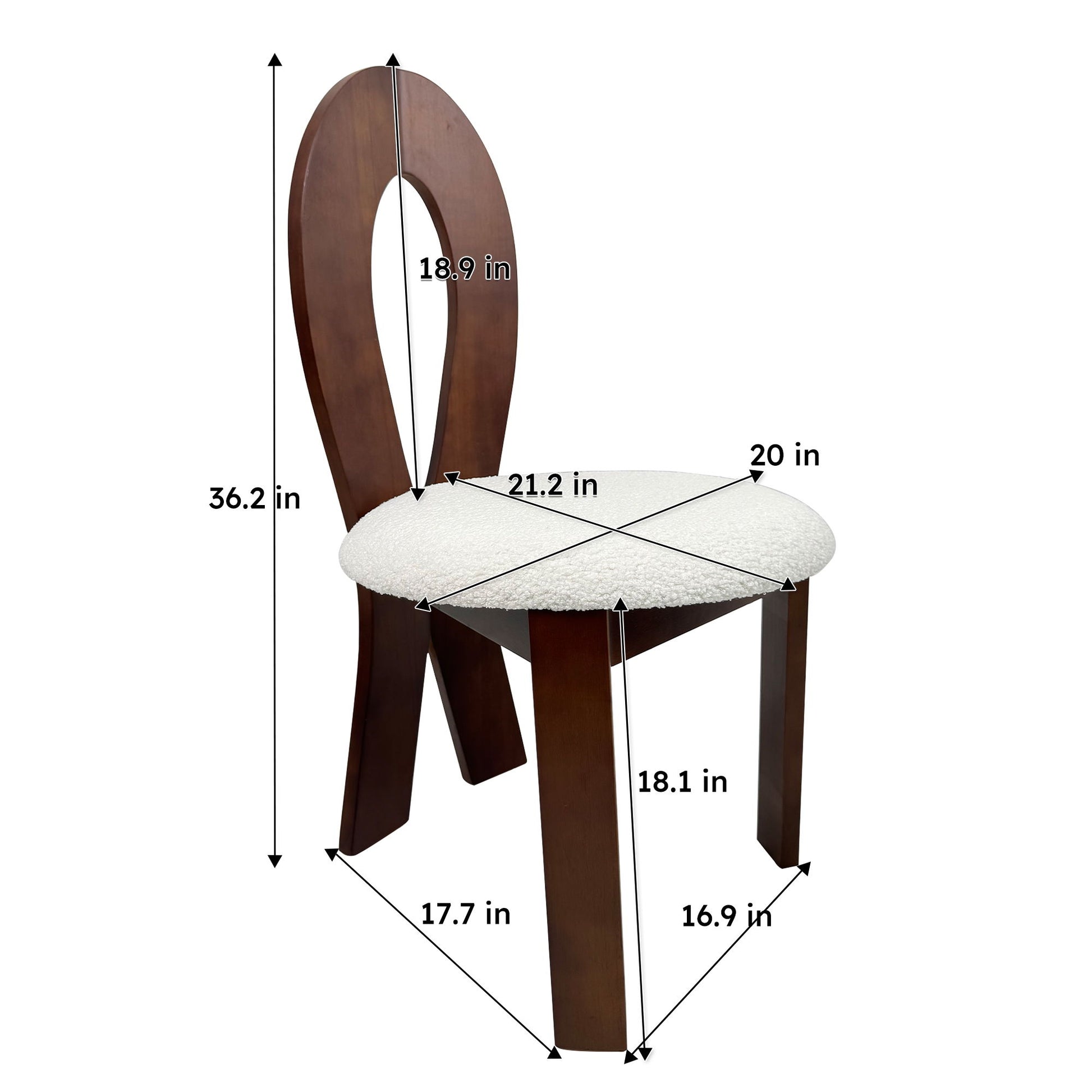 Key Design Dining Chairs (Set of 2) Home Essentials