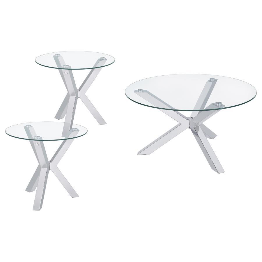 Kenzie - Round Coffee Table Set Coaster Fine Furniture