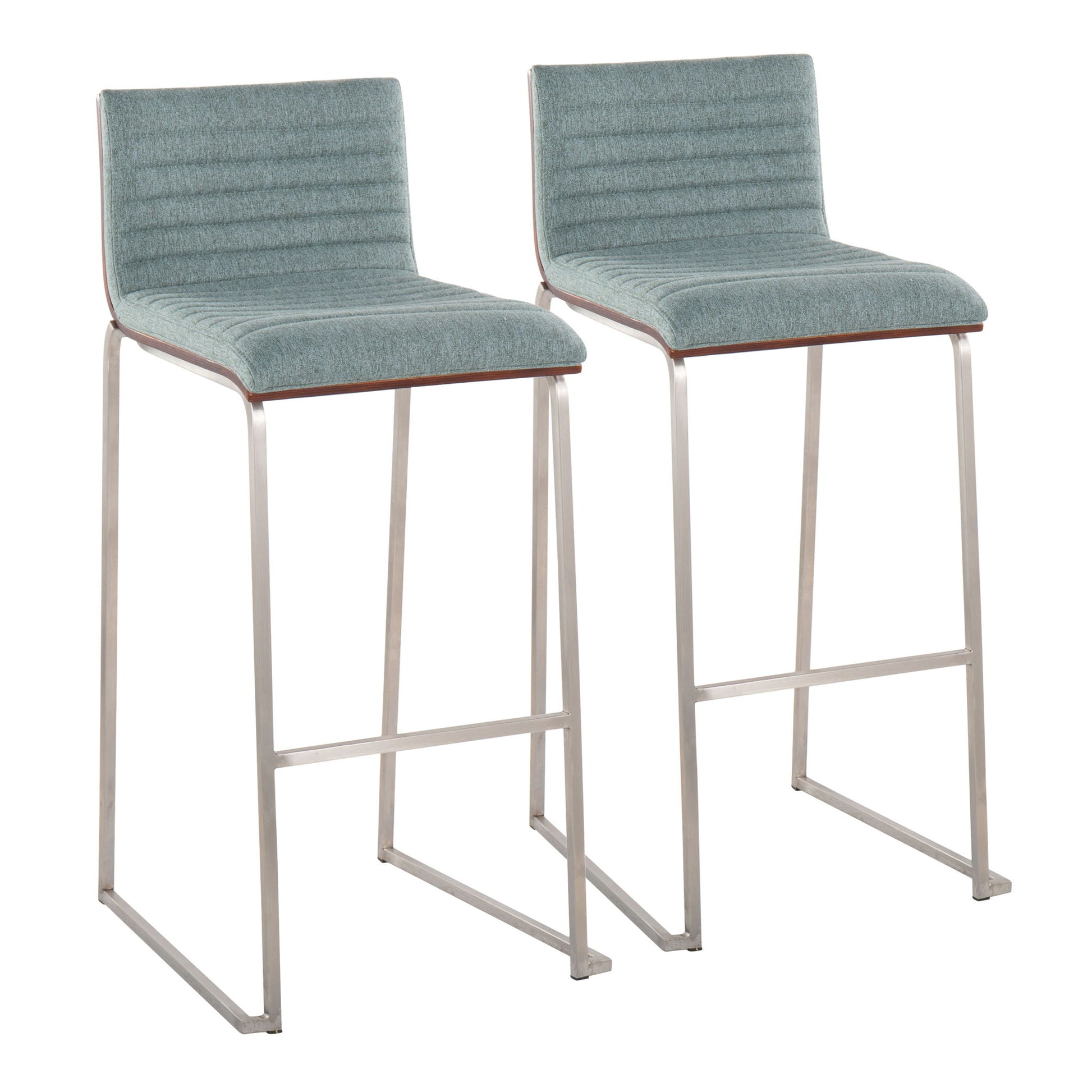Mason Mara - Contemporary Fixed Height Barstool (Set of 2) Lumi Source