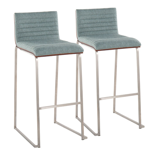 Mason Mara - Contemporary Fixed Height Barstool (Set of 2) Lumi Source
