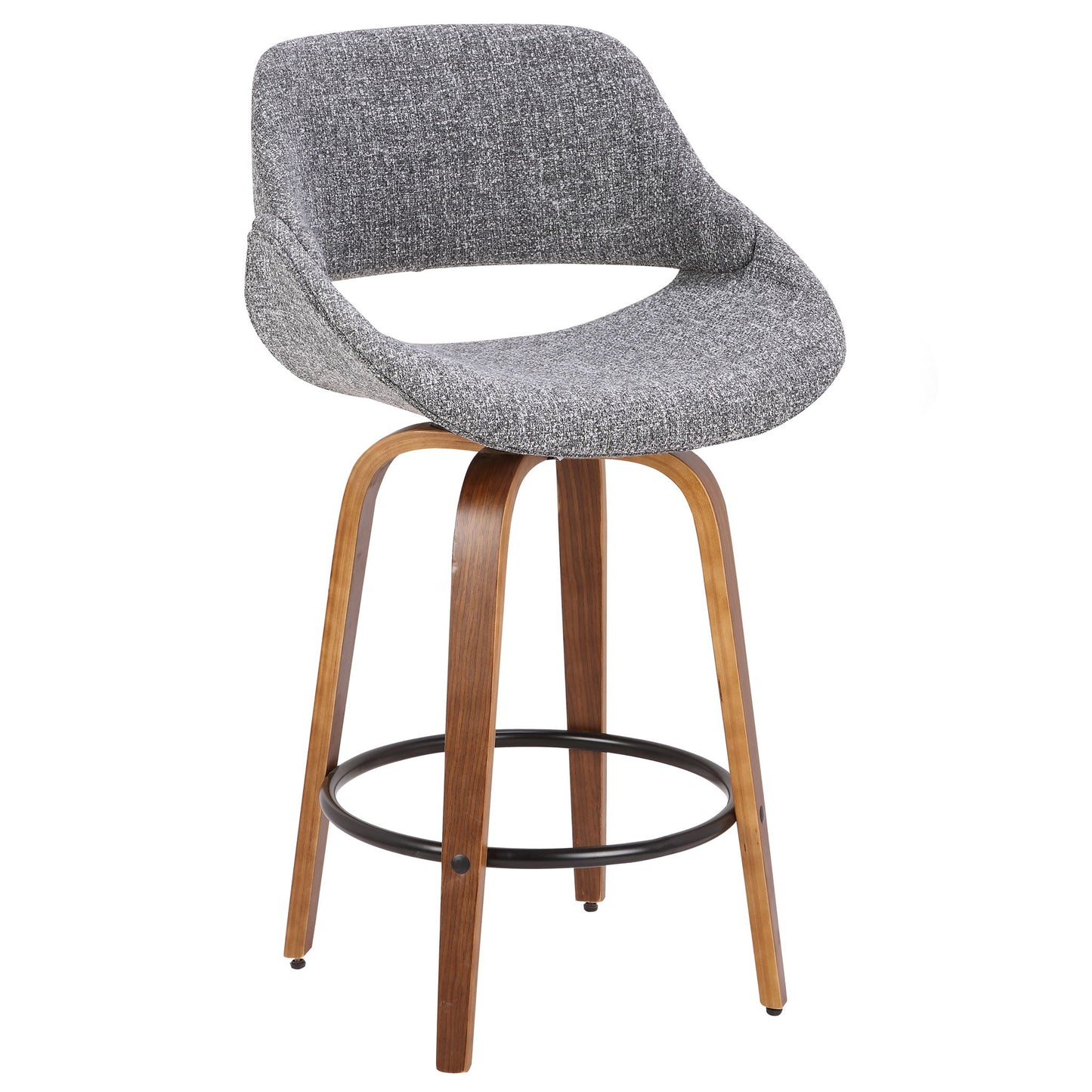 Fabrico - Mid Century Inviting Design Modern Counter Stool Lumi Source
