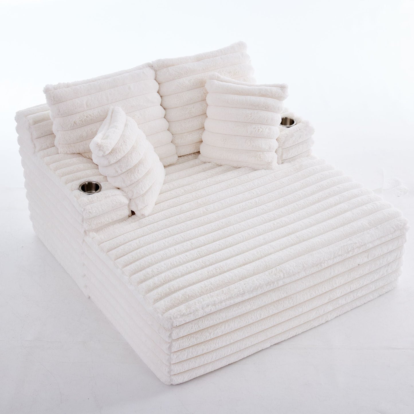 Oversized Chaise Lounge Chair Indoor With Pillows For Living Room Hearth and Haven