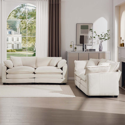 Elegant Oversized Sectional Sofa Set With Deep Seats And Flexible Layout Home Essentials