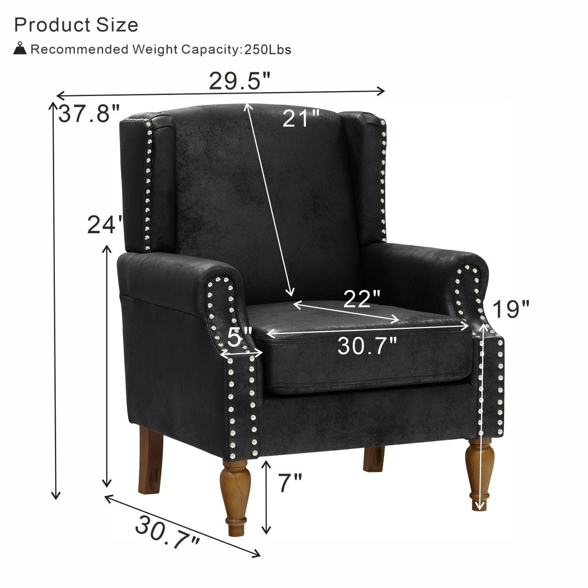 Decorative Chair With Stud Detailing Home Essentials
