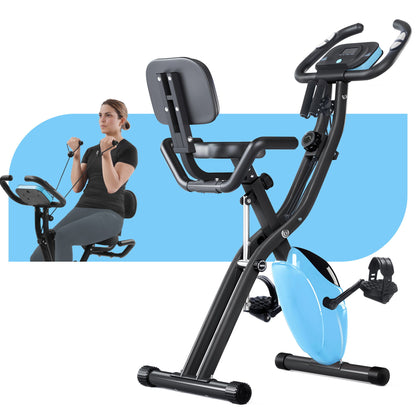 Exercise Bike Folding Stationary Bikes For Home With 16 Level Magnetic Resistance Daily Nest