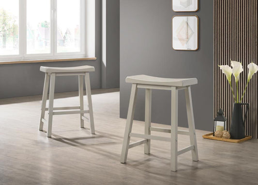 Alonzo - 17.5" Backless Ergonomic Counter Height Stool (Set of 2) Lilola Home
