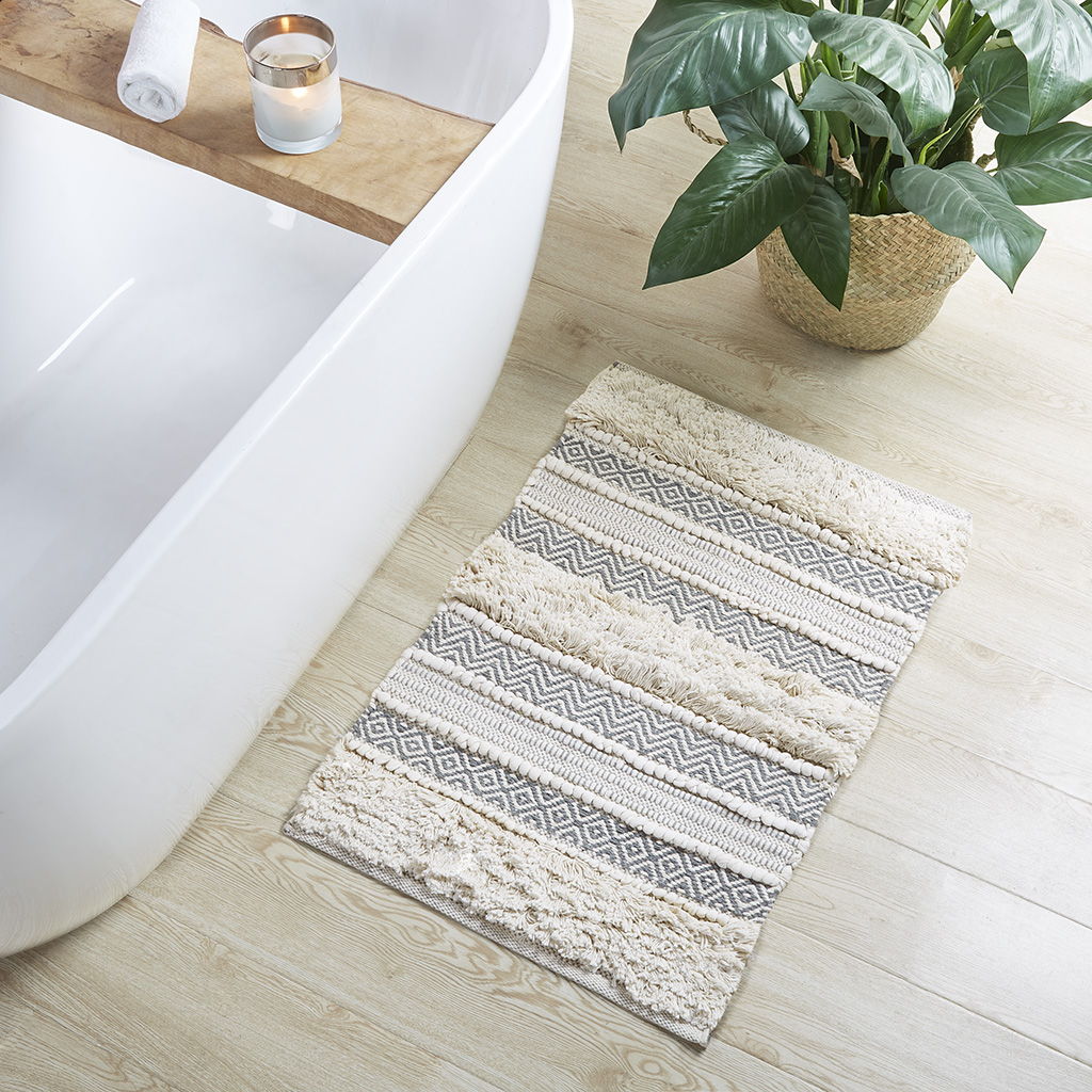 Asher - Bath Rug - Gray