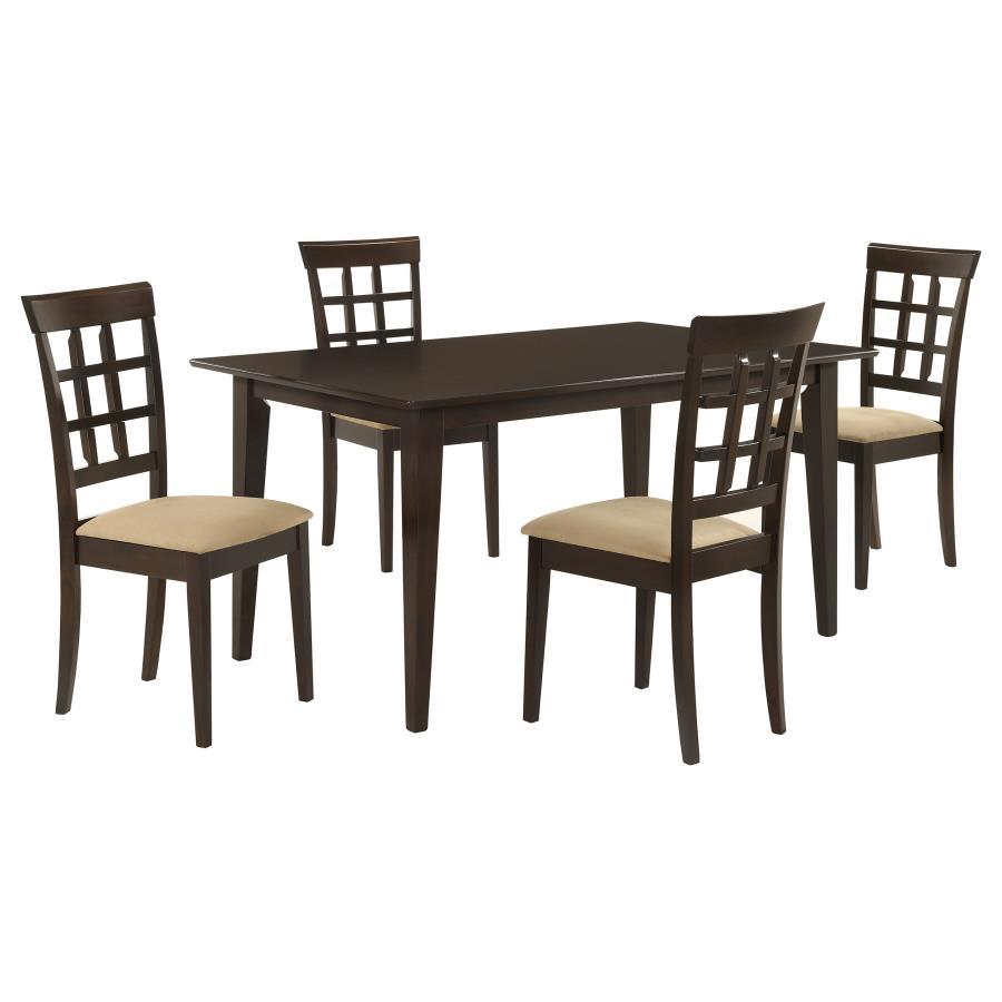 Gabriel - 5 Piece Rectangular 59" Dining Set - Cappuccino Coaster Fine Furniture