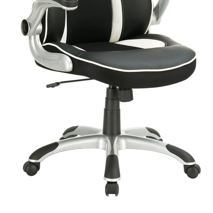 Adjustable Height Office Chair With Ergonomic Design And Swivel Mechanism - Black Furniture Max