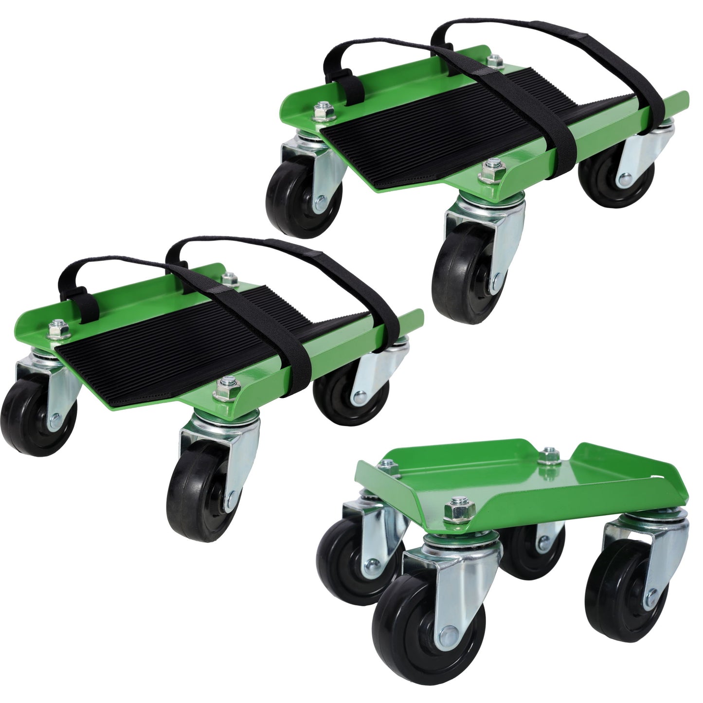 Heavy Duty Snowmobile Dolly With V Slide And Swivel Casters Steel, 1500Lbs Capacity Daily Nest
