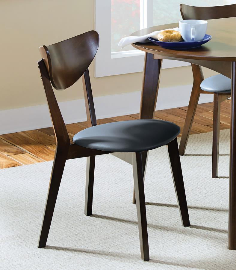 Jedda - Wood Dining Side Chair (Set of 2) - Dark Walnut And Black CoasterEveryday