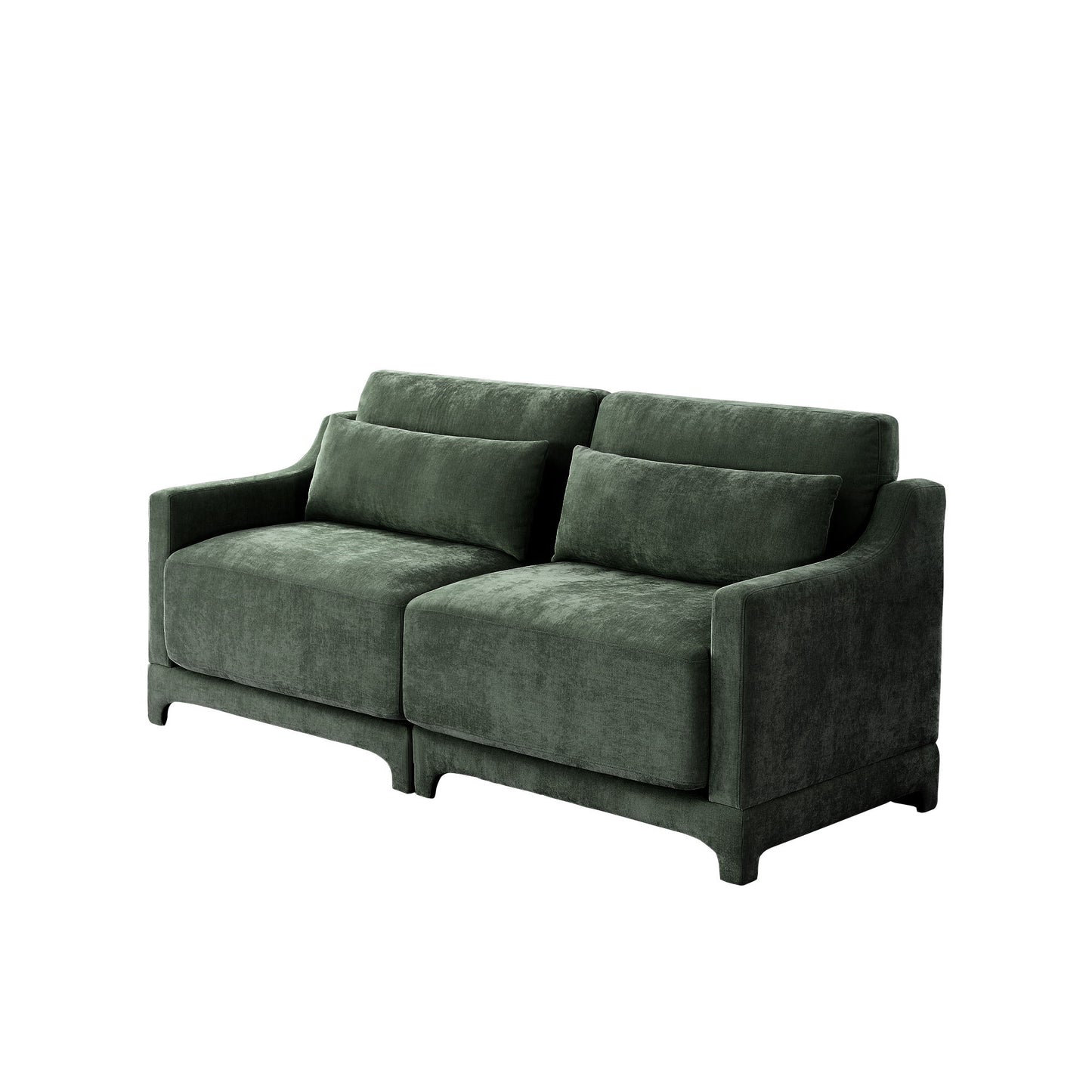 Elegant Sofa With Ergonomic Design And Lumbar Pillows Home Essentials