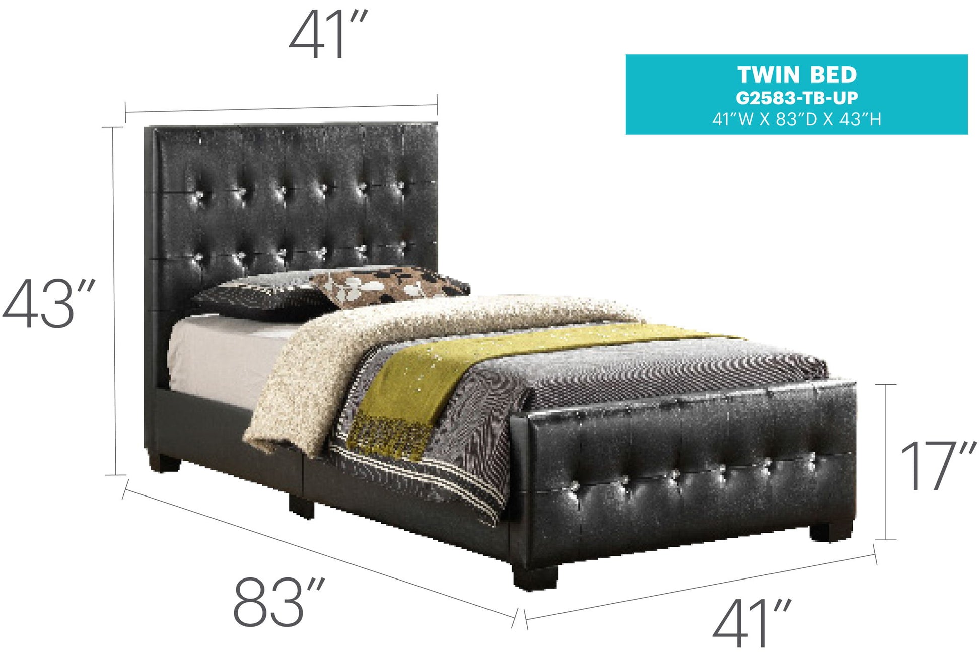 Stylish Transitional Bed Glory Furniture