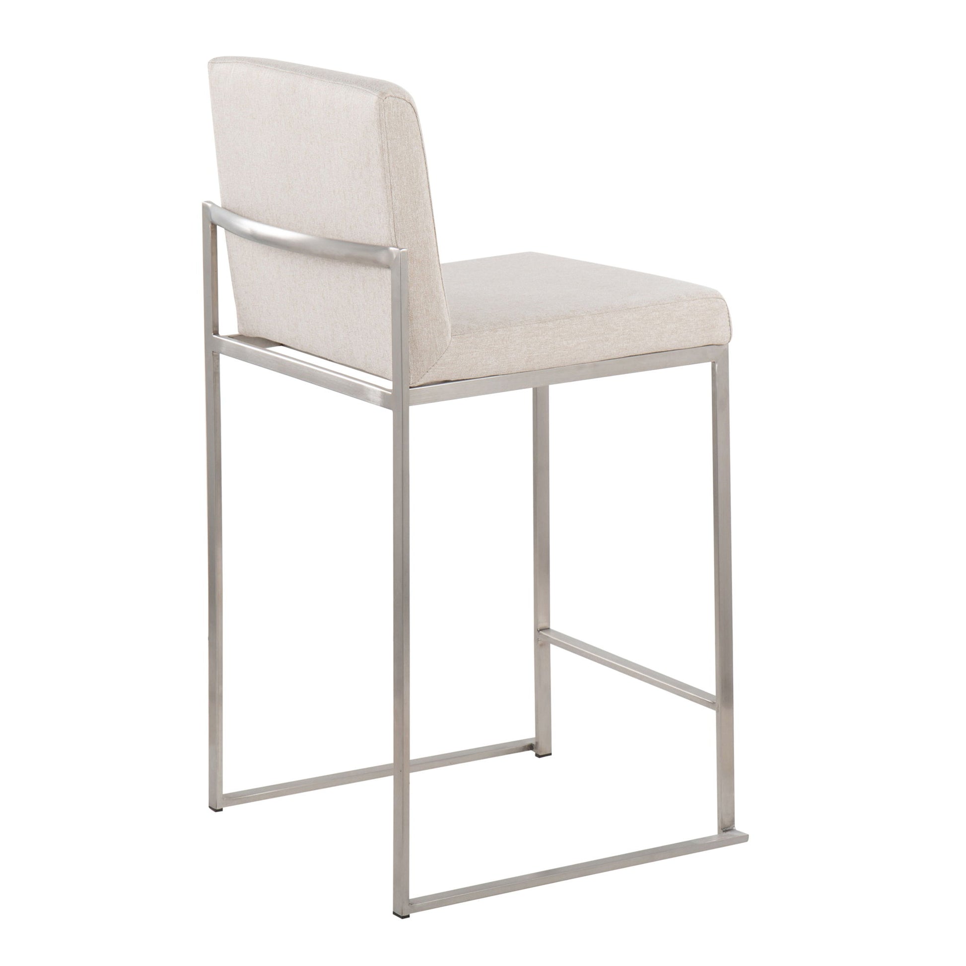 Fuji - Contemporary High Back Counter Stool, Functional Design Lumi Source
