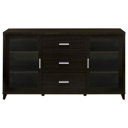 Lewes - 2 Door Engineered Wood TV Stand - Cappuccino