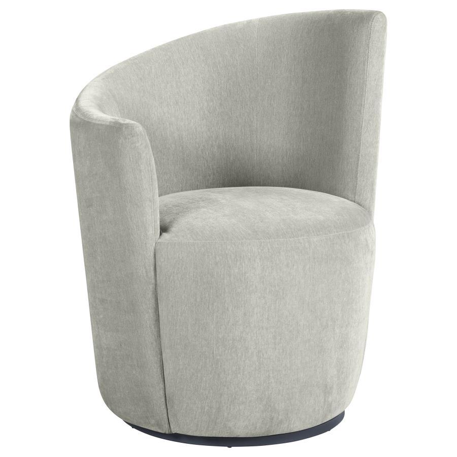 Nueva - Upholstered Swivel Chair Curved Backrest Coaster Fine Furniture