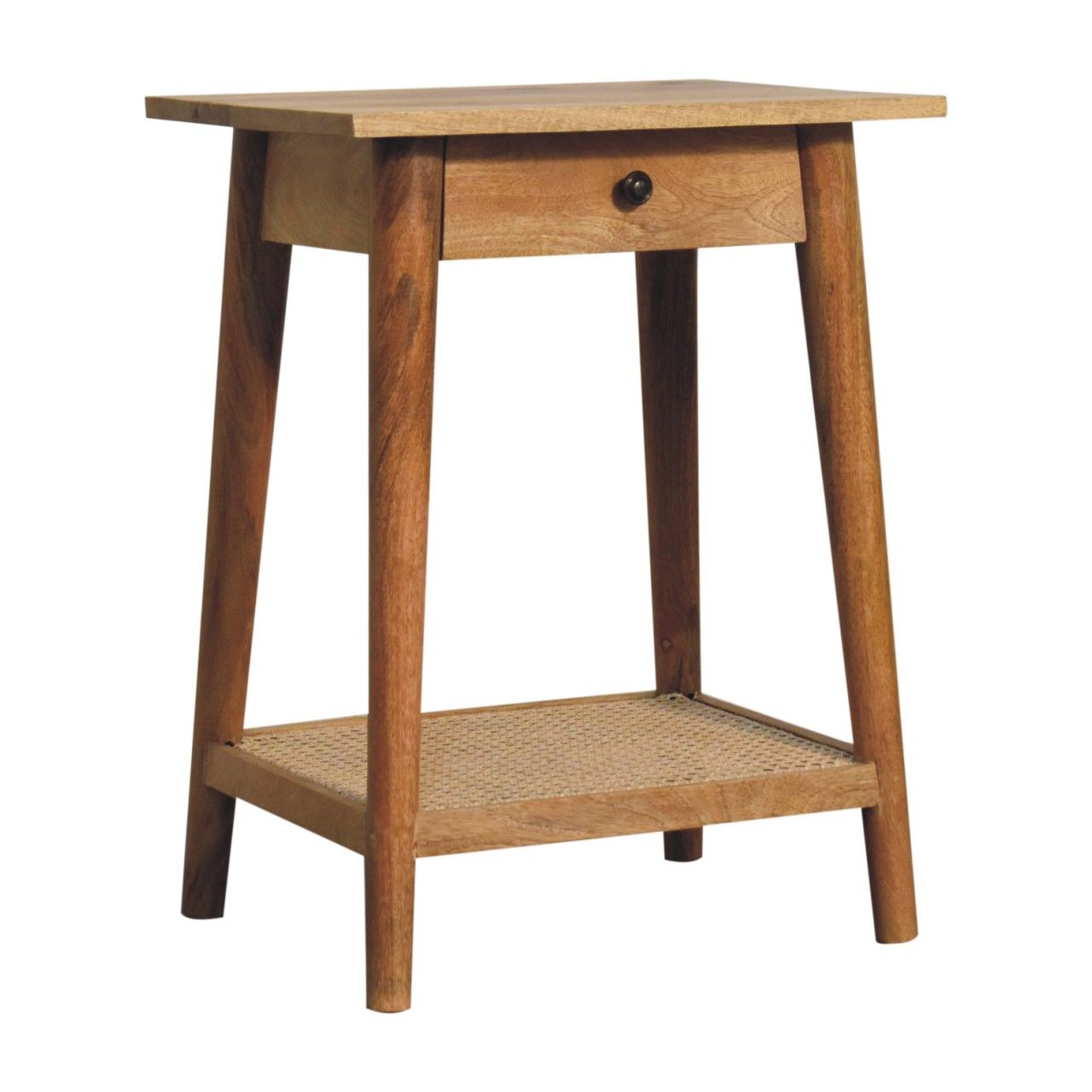 Woven End Table - Brown Artisan Furniture
