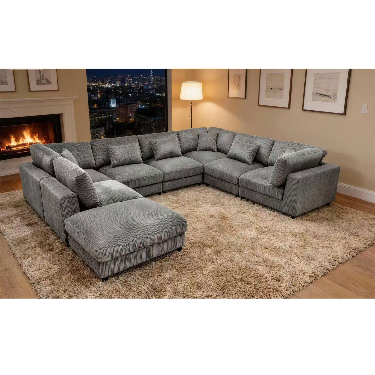 Upholstered Modular Sectional & Custom Configuration Home Essentials
