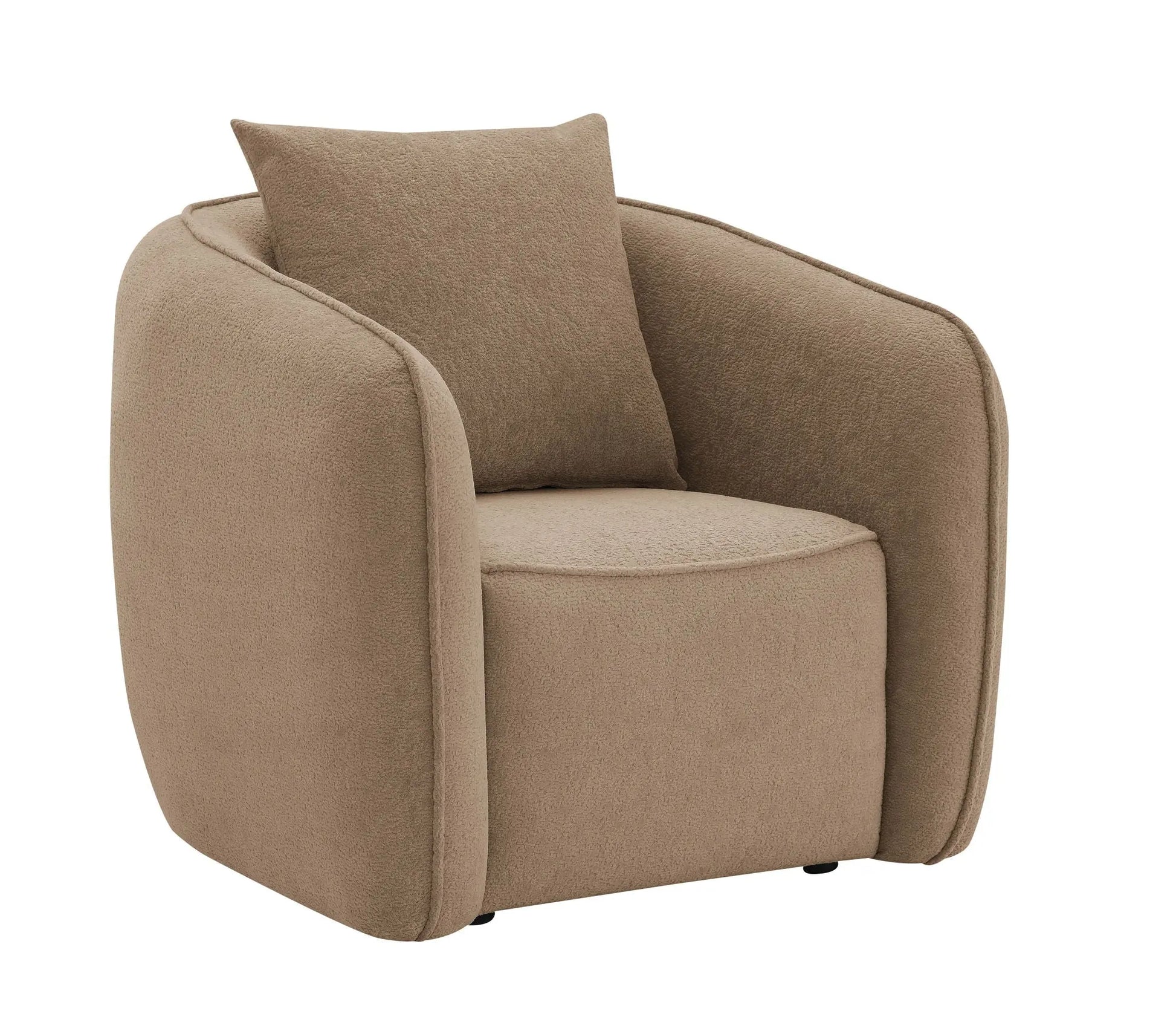 Keith - Chenille Chair With 1 Matching Color Toss Pillows Acme