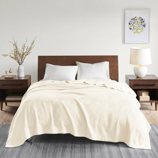 Full Egyptian Blanket - Ivory Madison Park