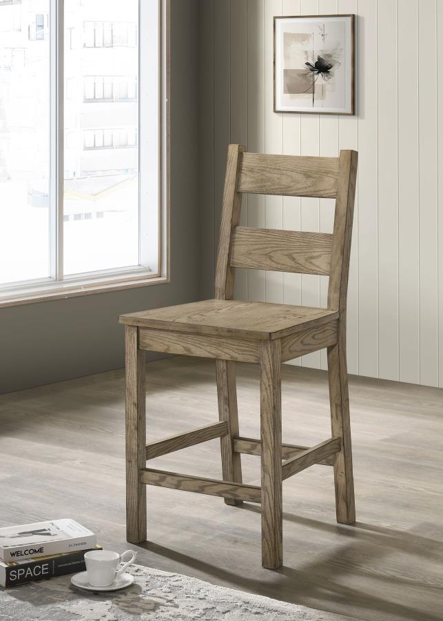 Cardova - Counter Height Dining Chair (Set of 2) - Vineyard Oak Coaster Fine Furniture