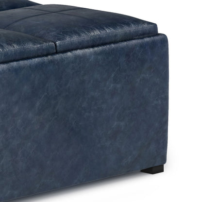 Avalon - Square Coffee Table, Storage Ottoman
