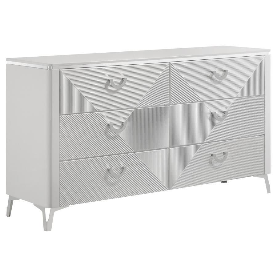 Cassia - 6-Drawer Bedroom Dresser Cabinet Coaster Fine Furniture