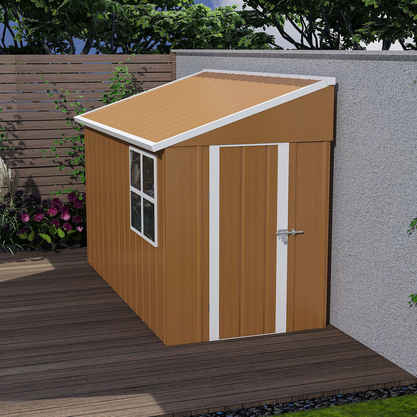 Weatherproof Storage Shed With Double Doors And Ventilation Daily Nest
