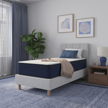 12" Medium Firm Euro Top Hybrid Cooling Gel Infused Pocket Spring And Memory Foam Mattress Daily Nest