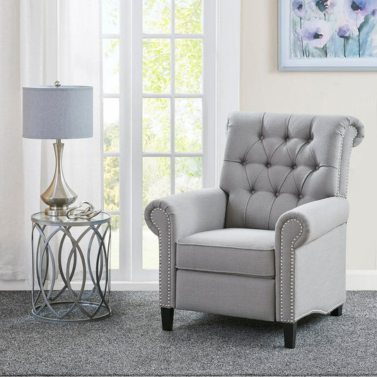 Aidan - Push Back Recliner - Gray