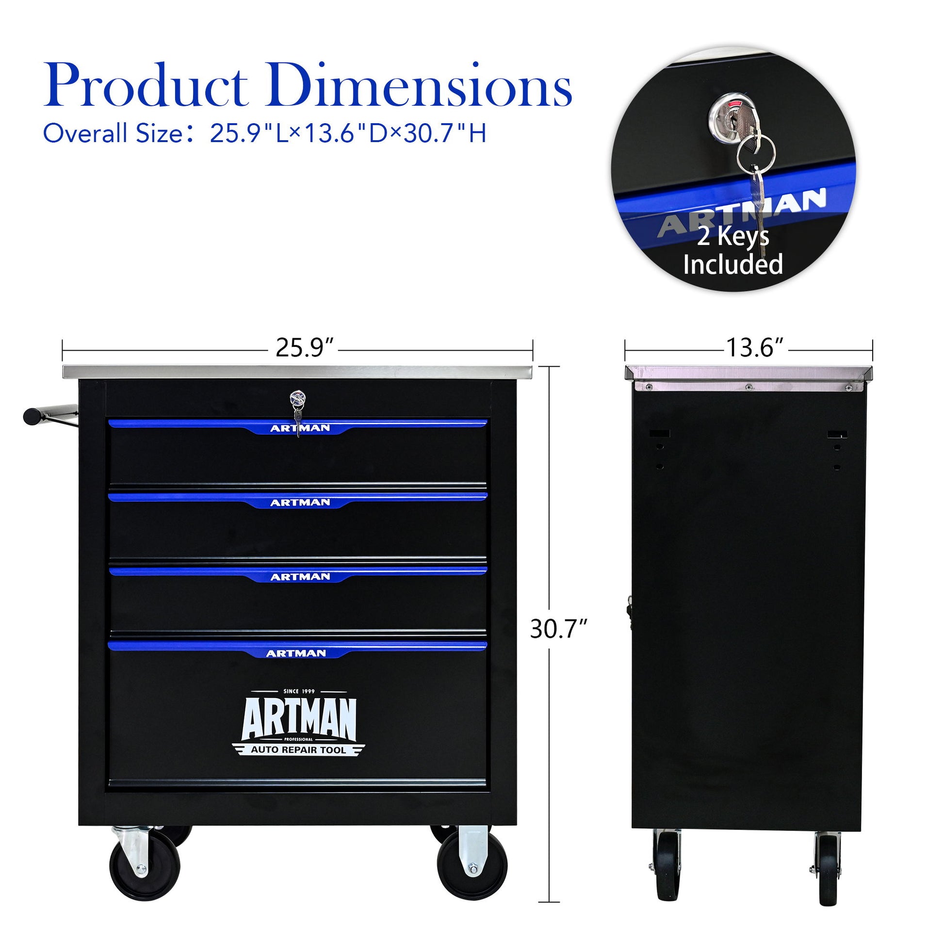 Drawer Multifunctional Tool Cart With Wheels Daily Nest