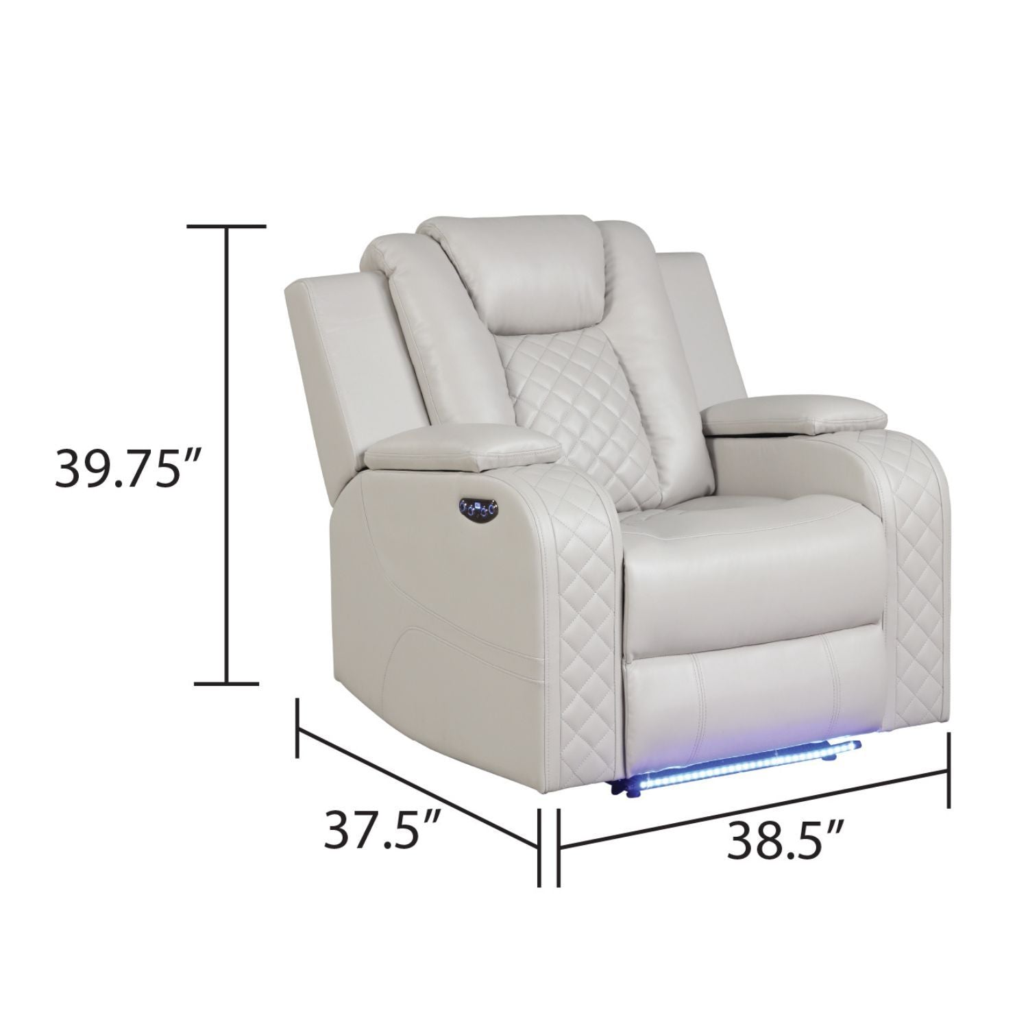 Benz - LED & Power Recliner Chair Matrix Furniture Group