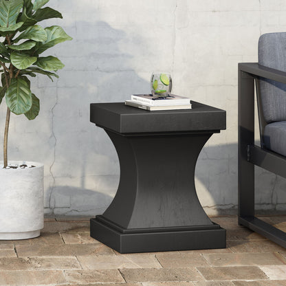 Athena - Modern Side Table With Pedestal Design Noble House