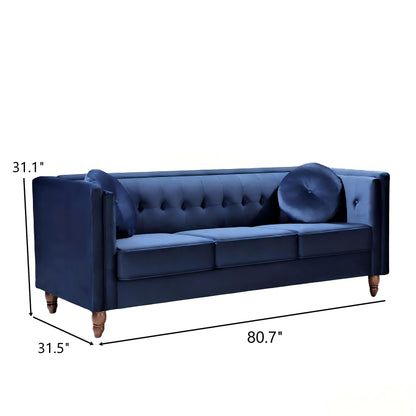 Chesterfield Sofa With Square Arms For Living Room US Pride