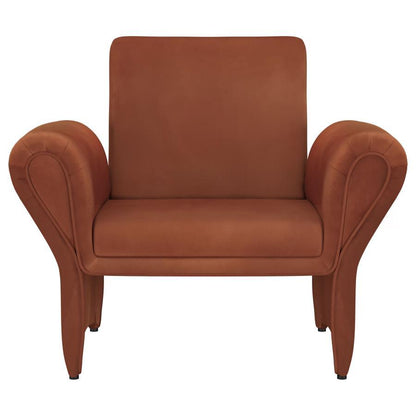 Liana - Upholstered Roll Arm Accent Armchair - Rust Coaster Fine Furniture