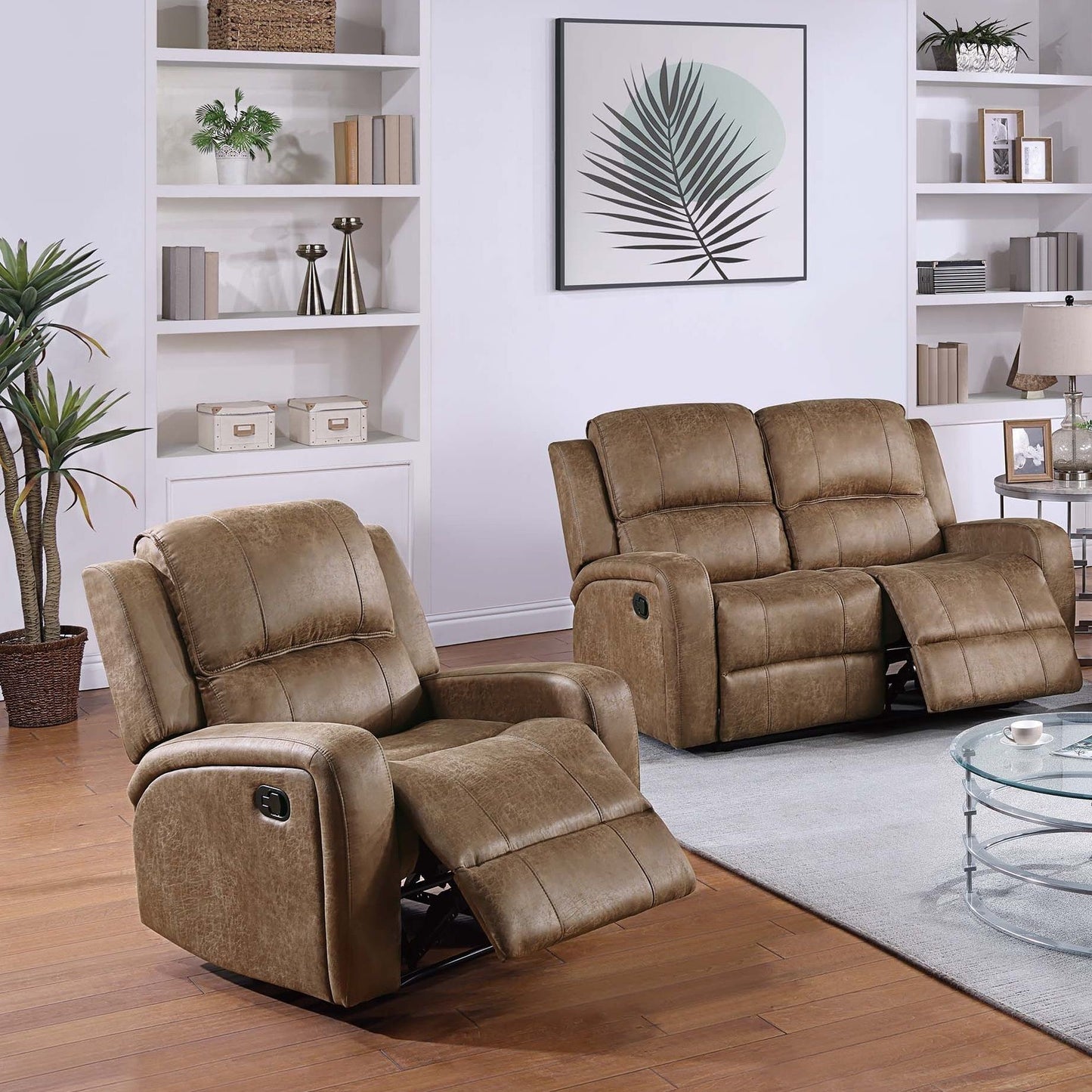 Modern Living Room Set With Square Armrest, Cushion Backrest Home Essentials