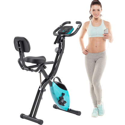 Exercise Bike Folding Stationary Bikes For Home With 16 Level Magnetic Resistance Daily Nest